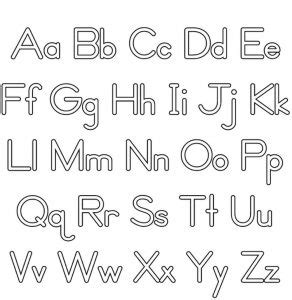 printable upper case alphabet charts  activity