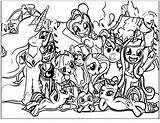 Pony Coloring Little Pages Printable Print Equestria Color Games Characters Family Ponies Girl Size Cartoon Getcolorings Book Colorings Popular sketch template