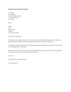 cover letter  resignation letter nurse resignation letter