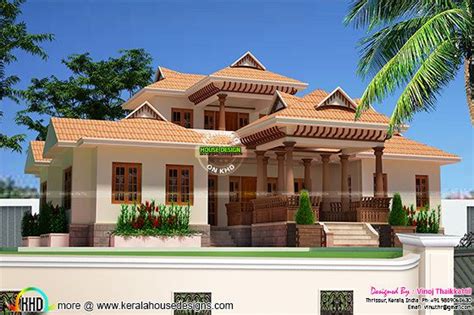 sqft kerala traditional design bed room villa kerala home design  floor plans