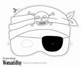 Masks Halloween Pirate Printable Mask Print Kids Color Homemade Coloring Birthday Pirates Crafts Face Printables Costumes Pages Masque Activities Easy sketch template