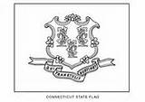 Connecticut Flag Coloring State Pages Printable North Dakota Drawing Flower Flags Supercoloring Categories sketch template
