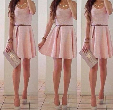 dress pink rosa pink dress short dress girly little black dress