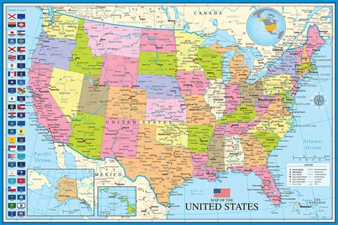 map   united states  america usa  wall poster eurographi sports poster warehouse