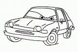 Coloring Pages Crash Car Printable Related Cars sketch template