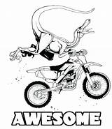 Dirt Coloring Bike Pages Motocross Printable Colouring Drawing Bikes Print Color Getcolorings Bicycle Pag Getdrawings sketch template