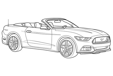 ford mustang coloring pages coloring cool  mustang ford