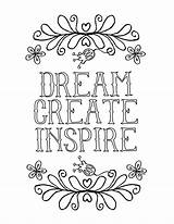 Coloring Pages Inspirational Kids Print Color Printable Books Inspire Dream Girls sketch template
