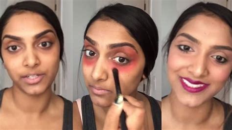 how to cover dark circles under eyes with makeup use a red lipstick as