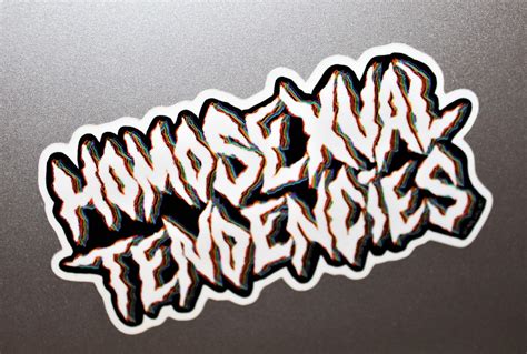 homosexual tendencies sticker for lgbtq gay lesbian bisexual etsy
