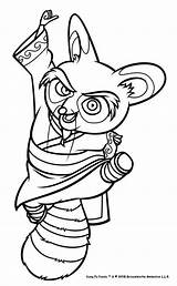 Panda Kung Fu Coloring Red Lung Tai Pages Drawing Shifu Master Jpeg Clipartmag sketch template