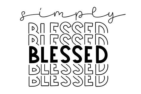 simply blessed svg png eps
