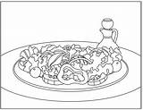 Coloring Salad Pages Kids Summer Nutritioneducationstore Bowl Template Also Simpler Artist Made Popular sketch template