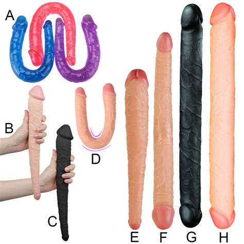 Realistic Double Ended Dildo Long Dual Sided Head Penis