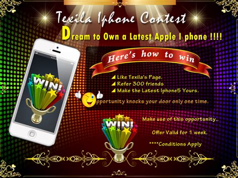texila iphone contest dream    latest apple iphone