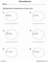 Circumference Worksheet Circle Calculating Edumonitor Worksheets sketch template