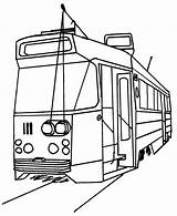 Tram Drawing Trams Getdrawings sketch template