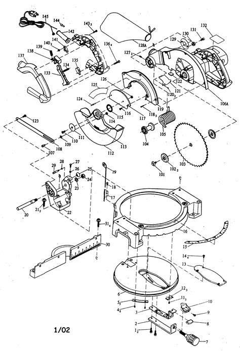 tradesman miter  parts diagram
