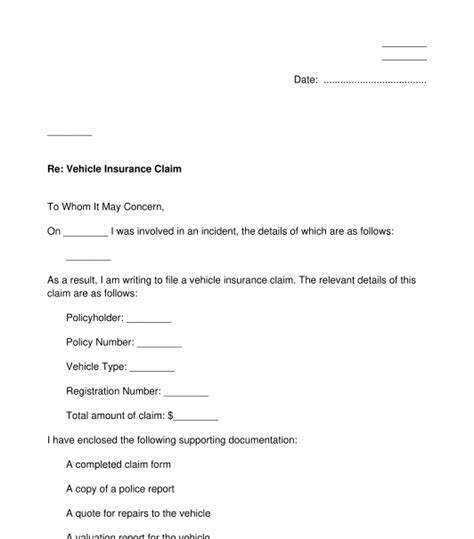 insurance claim letter  damaged goods onvacationswallcom