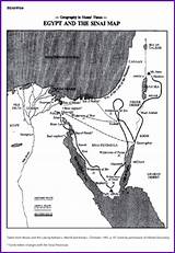 Sinai Coloring Peninsula Map Designlooter Egypt 405px 76kb Study Biblewise sketch template