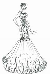 Coloring Fashion Runway Pages Drawing Sketches Wedding Dress Dresses Getdrawings Skirt Adults Angelo Alfred Peek Sneak Spring Beach Adult Choose sketch template