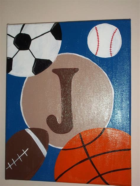 sports custom painting   etsy sports painting kids playroom decor canvas painting