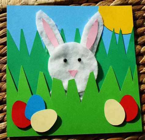 craft magic easter project handmade easter rabbit picture card