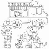 Firefighter Firefighters Firemen Coloringbuddy sketch template