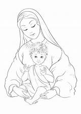 Maria Jezus Vergine Colorazione Beata Kleurplaten Christelijke Bijbel Knielt Bidt Leest Kleurplaat sketch template