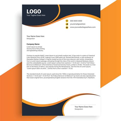 business style letterhead design modern business letterhead design  vector art  vecteezy