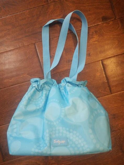 Thirty One Insulated Cinched Turquoise Lunch Bag Ebay