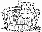 Coloring Pages Tub Dogs Hot Bathtub Drawing Clipart Printable Dog Colouring Color Animal Getdrawings Kids Gif Webstockreview sketch template