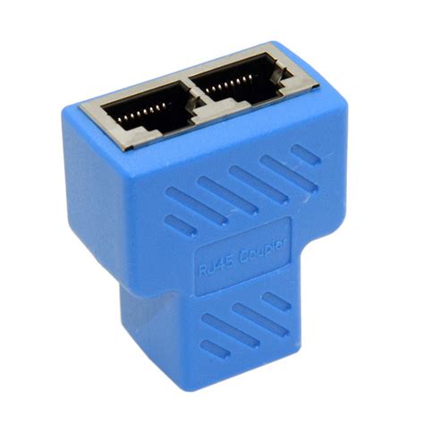network splitter ethernet cable     adapter rj cate cat  lan switch