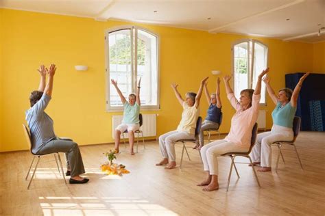 senior citizens  yoga  chair image canva