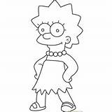 Simpson Lisa Maggie Coloring Pages Simpsons Sister Characters Coloringpages101 Color Marge Cartoon Character Template sketch template