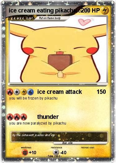 Pokémon Ice Cream Eating Pikachu Ice Cream Attack My