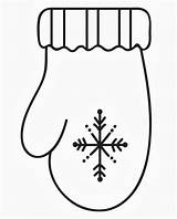 Mitten Moufle Mittens Pattern Coloriage Hiver Noël Snowman Visiter Clipartmag sketch template