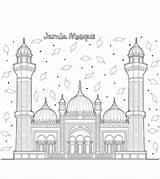 Masjids Madinah sketch template