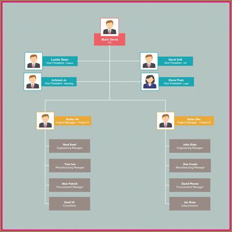 editable org chart template templates  resume examples
