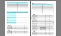 page custom designed planner layout page  prints   front