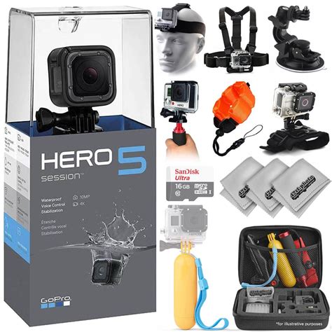 gopro hero session waterproof digital action camera  travel   hd video mp