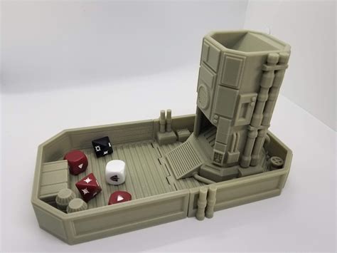 latest addition   etsy shop  printed star wars legion compatible dice tower corvus