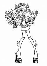 Monster High Coloring Pages Abbey Getdrawings sketch template
