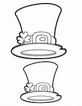 Leprechaun Hat sketch template