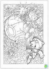 Coloring Sonic Pages Dinokids Close sketch template