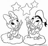 Baby Coloring Pages Donald Duck Cartoon Disney Printable Princess Babies Sleeping Drawing Christmas Cartoons Goofy Characters Minnie Mickey Sheets Colouring sketch template