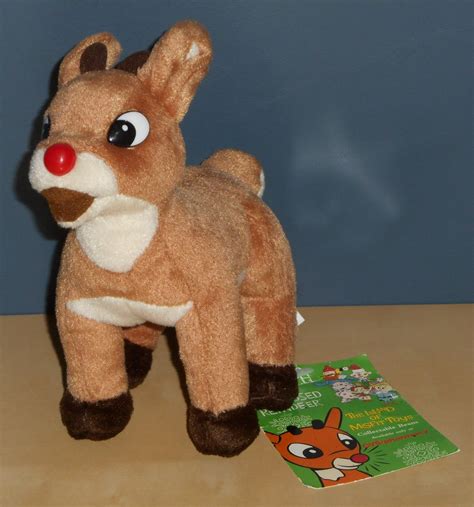 rudolph red nosed reindeer 6 inch plush bean bag island misfit toys
