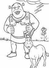 Shrek Coloring Pages sketch template