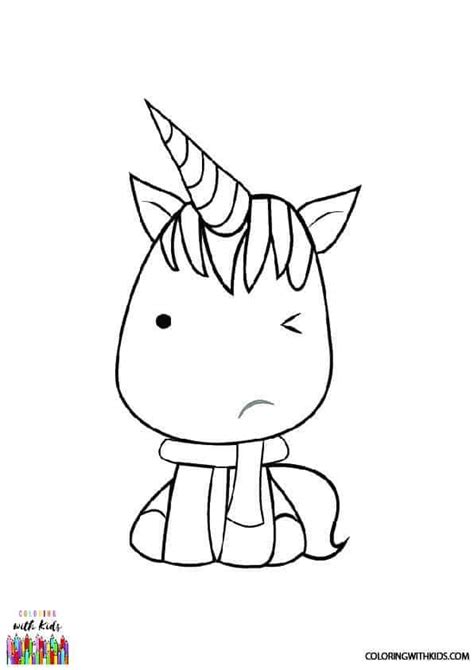 printable kawaii unicorn coloring page unicorn coloring pages