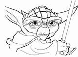 Yoda Bestcoloringpagesforkids Mandalorian sketch template